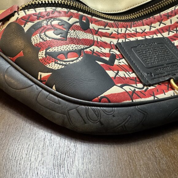 Coach Disney Mickey Mouse X Keith Haring Unisex Crossbody - Picture 2 of 7